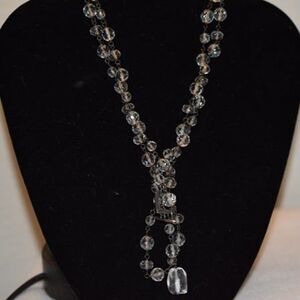 Silpada Sterling Silver N1503 Vintage Bezel Crystal 34 in Toggle latch Necklace